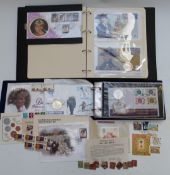 A collection of coin covers, first day covers, Pobjoy Mint Silver Jubilee album, Westminster