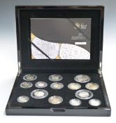 Royal Mint 2011 UK Silver Proof Coin Set, in deluxe case with booklet no 0167