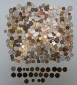 A collection of world coinage, 19thC onwards, but largely holiday change pre-euro etc, includes
