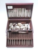 Community Plate cutlery set in Arthur Price canteen, mostly 12 place settings with extras