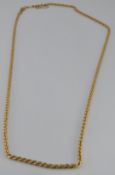 An 18ct gold rope twist necklace, 25.8g