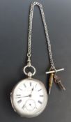 J G Graves of Sheffield The Express English Lever hallmarked silver open faced pocket watch with