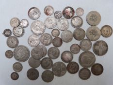 Approximately 235g of silver coinage to include William IV, Queen Victoria and Edward VII