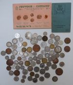 A quantity of early to mid twentieth century overseas coinage to include silver content, together