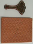 A 19thC beaded posy holder, H13.5cm