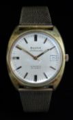 Bulova Ambassador gentleman's automatic wristwatch ref. 775-2 with date aperture, luminous hands,