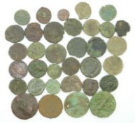 Approximately 29 detector finds, together with a hammered continental medieval penny, two Jetons,