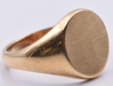 A 9ct gold signet ring, 10.0g, size U