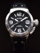 T W Steel Canteen gentleman's diver's wristwatch ref. TW 2R with date aperture, white hands and hour