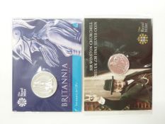 Royal Mint Sir Winston Churchill 2015 UK £20 fine silver coin together with a Royal Mint £50 2015