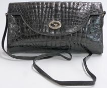 Harrods crocodile leather  clutch/ shoulder bag, 20 x 28cm
