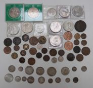 An amateur collection of UK coinage, Charles II onwards, includes approximately 88.6g of UK silver