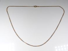 A 9ct bi-coloured necklace, 8.4g
