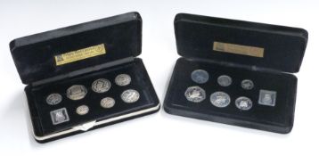 Pobjoy Mint Isle of Man sterling silver proof set 'Millennium of Tynwald' and an Isle of Man 1981