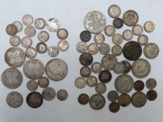 Approximately 80g pre-1920 UK silver coinage including Victoria, an approximately 126g of pre-1947