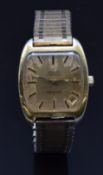 Zenith Respirator gentleman's automatic wristwatch with date aperture luminous tipped gold hands,