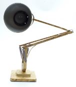 Herbert Terry Anglepoise lamp with mottled design and square stepped base