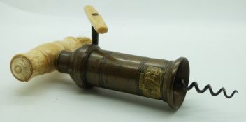 Dowler Patent vintage rack type corkscrew, length 19cm