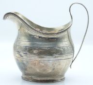 George III hallmarked silver cream jug, London 1806 maker Samuel Goodbehere, Edward Wigan and