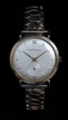 Girard Perregaux gentleman's wristwatch with inset subsidiary seconds dial, gold hands and