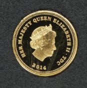 Jubilee Mint set of four 9ct gold coins, each 1g representing St Michael, St Christoper, St George