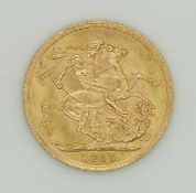 1915 George V gold full sovereign