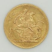 1912 George V gold full sovereign