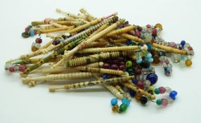 A collection of 19thC bone bodkins