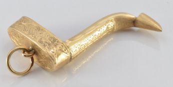 Yellow metal mount marked 18K, 3.8g