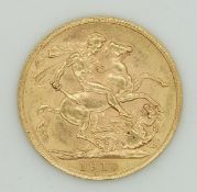 1910 Edward VII gold full sovereign