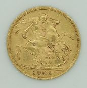 1904 Edward VII gold full sovereign