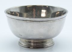 WITHDRAWN   George VI feature hallmarked silver footed bowl or open salt, London 1937 maker B P L