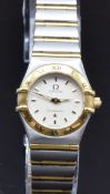 Omega Constellation ladies wristwatch ref. 1262.30.00 with luminous gold hands, gold hour markers,