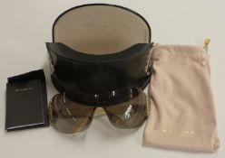 A pair of Bulgari sunglasses, in original case