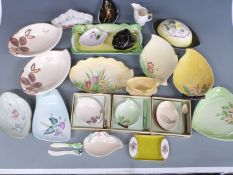 A collection of Carltonware including hand-decorated advertising sign by Lynn Cyples, boxed items,