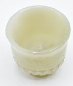Indian jadeite cup, 3.9 x 3.9cm