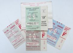 Four tickets to the 1966 World Championship Jules Rimet Cup comprising one cup final tie at the