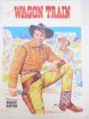 Two Walt Howarth signed limited edition original artwork prints Wagon Train starring Robert Horton