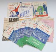 Approximately 52 English, Irish, Scottish and Welsh football programmes c 1940/50s including