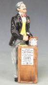 Royal Doulton figure The Auctioneer, with certificate