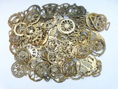 Approximately 85 horse brasses, mainly equestrian/emblems
