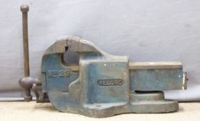 Record No23 vice, width of jaws approximately 4 inches