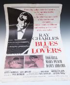 Ray Charles - Blues For Lovers 1966 film poster, 68 x 104cm