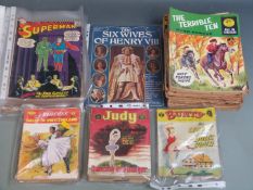 Fifty-eight DC, Classics Illustrated and similar comic books including Superman, Lois Lane, Wonder