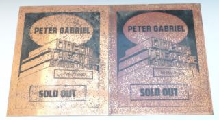Peter Gabriel copper poster 