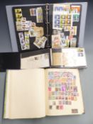 Two Great Britain cover albums, a stockbook and an all world stamp album