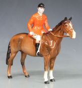 Beswick huntsman on horse, H20cm