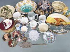 Royal Doulton and other ceramics including Series Ware pedestal bowls, Bayeux Tapestry, Australian