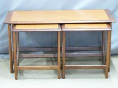 Nathan retro / mid century modern nest of three tables, model no 5424, W102 x D53 x H51cm