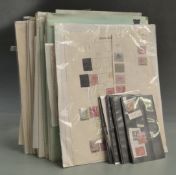 A quantity of mainly Victorian Commonwealth stamps on loose album pages and stockcards